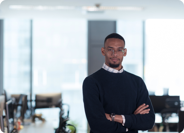 african-american-man-looking-camera-standing-office-lobby-hall-multicultural-company-managers 